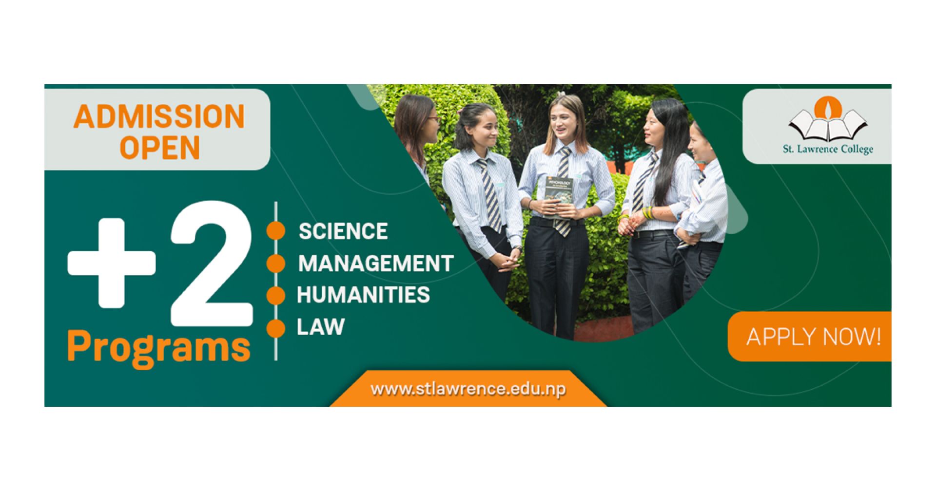 ‘प्लस टु’ अध्ययनका लागि एक उत्कृष्ट गन्तव्य सेन्ट लरेन्स